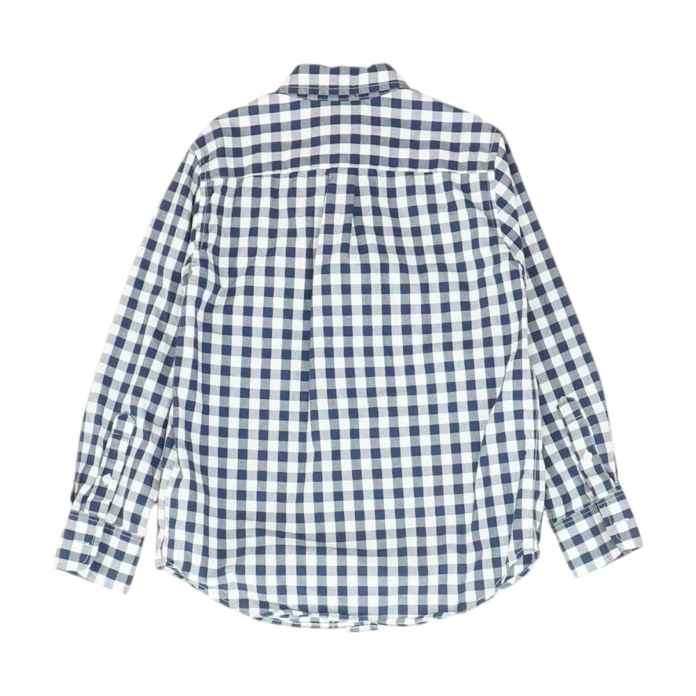 Navy Check Long Sleeve Button Down - Image 2