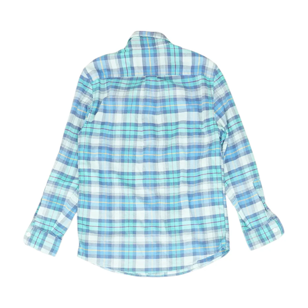Blue Plaid Flannel Button Down - Image 2