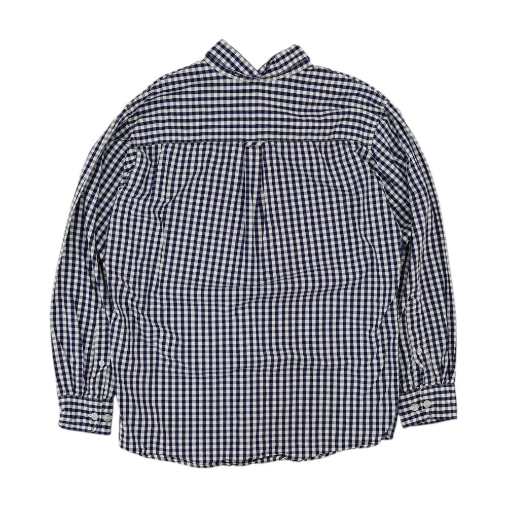 Navy Check Long Sleeve Button Down - Image 2