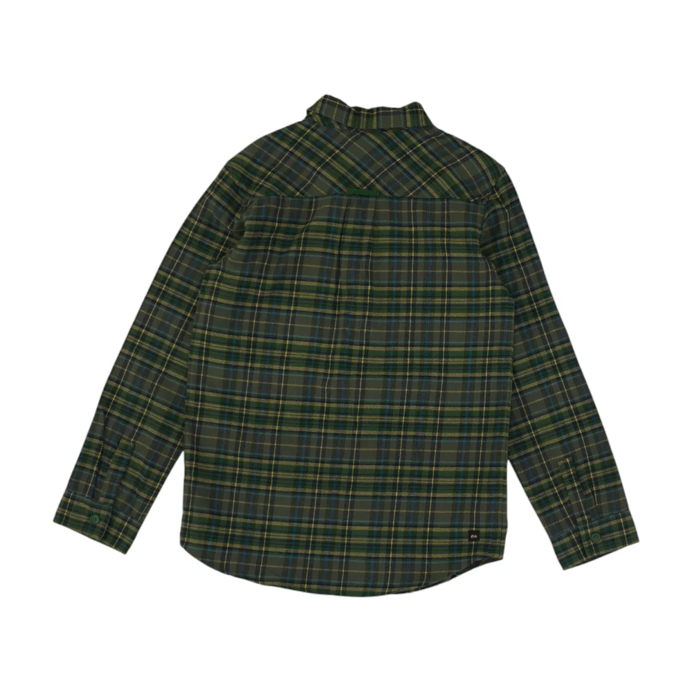 Green Plaid Flannel Button Down - Image 2