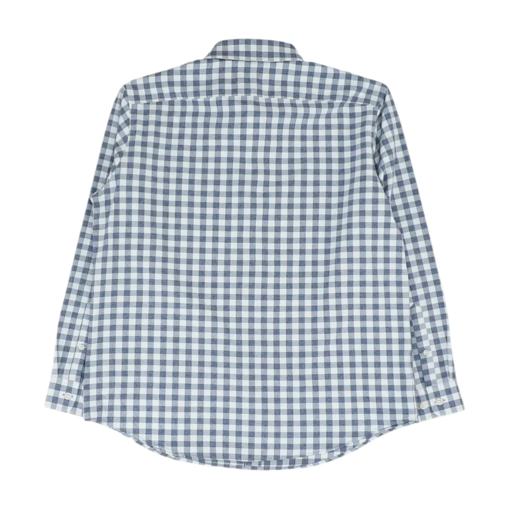 Navy Check Long Sleeve Button Down - Image 2
