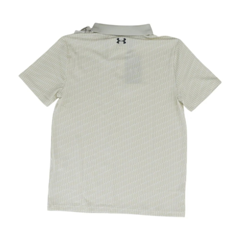 Beige Print Short Sleeve Polo - Image 2