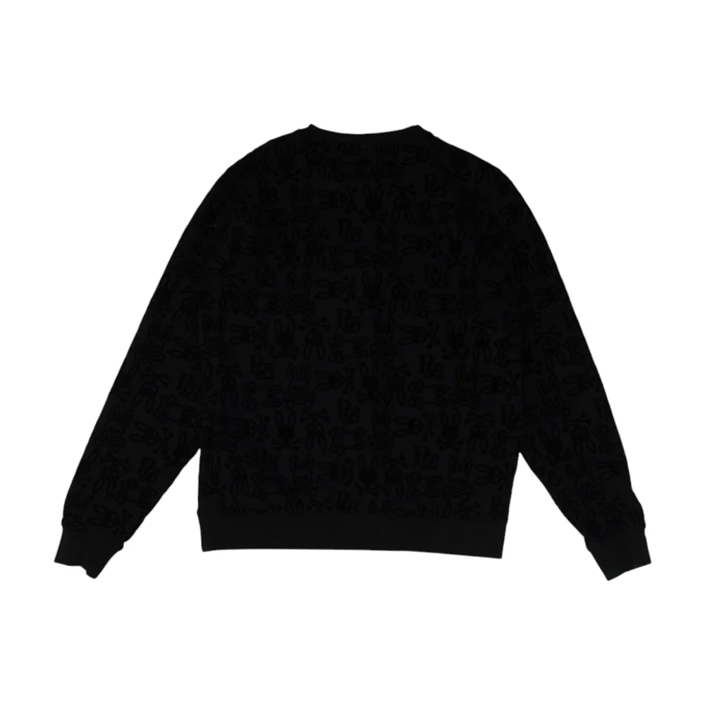 Black Print Sweatshirt Pullover - Image 2