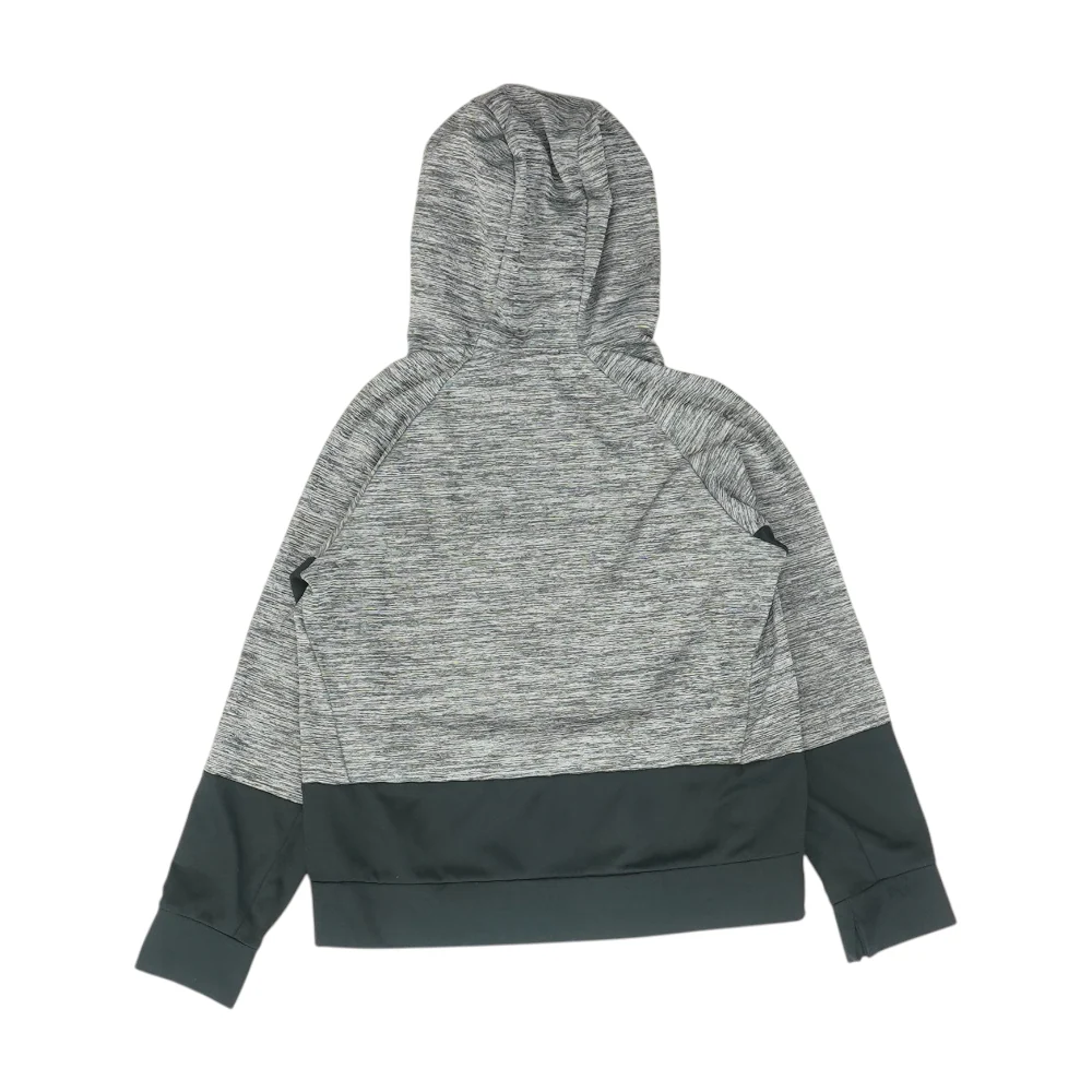 Gray Color Block Hoodie Pullover - Image 2