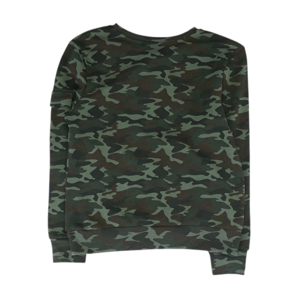 Green Camo Sweatshirt Pullover - Image 2
