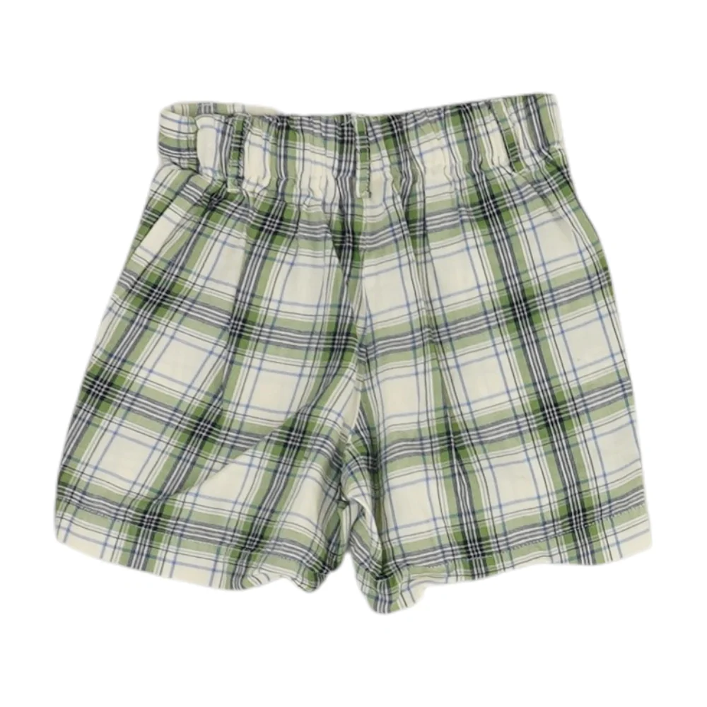 Green Plaid Chino Shorts - Image 2
