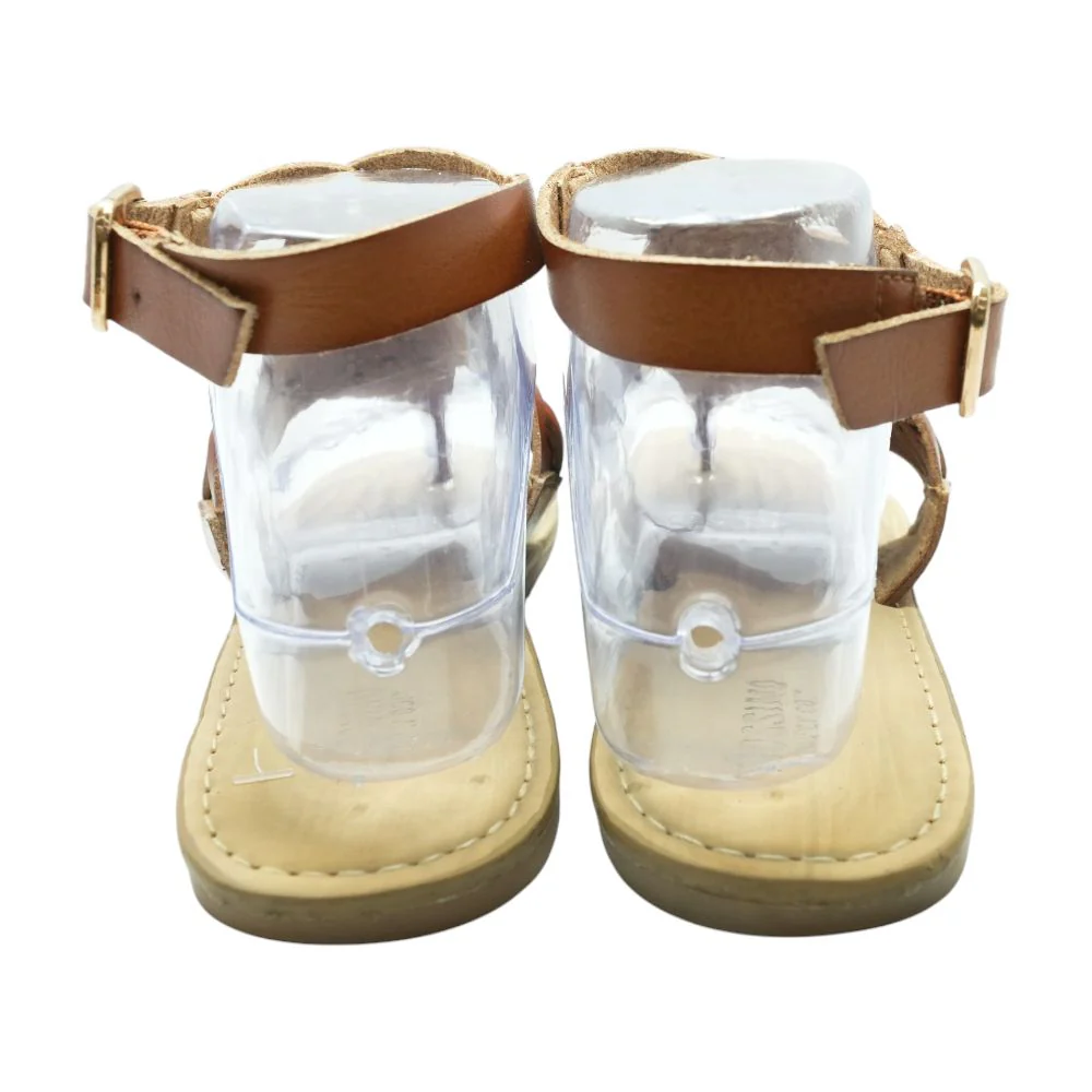 Bronze Flat Sandals - Image 2