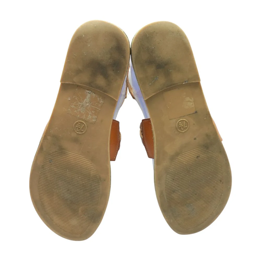 Bronze Flat Sandals - Image 3