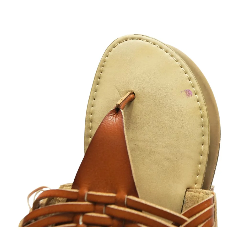 Bronze Flat Sandals - Image 4