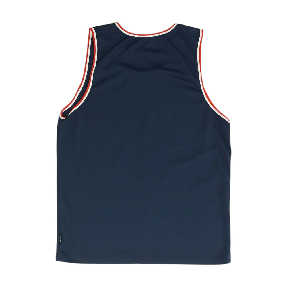 Men's Navy Sleeveless Jersey - Image 2