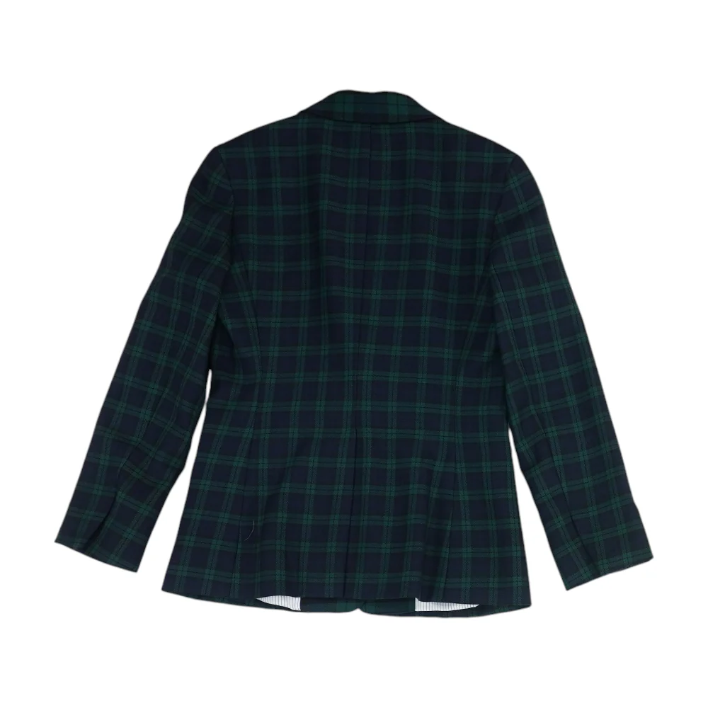 Navy Plaid Blazer - Image 2