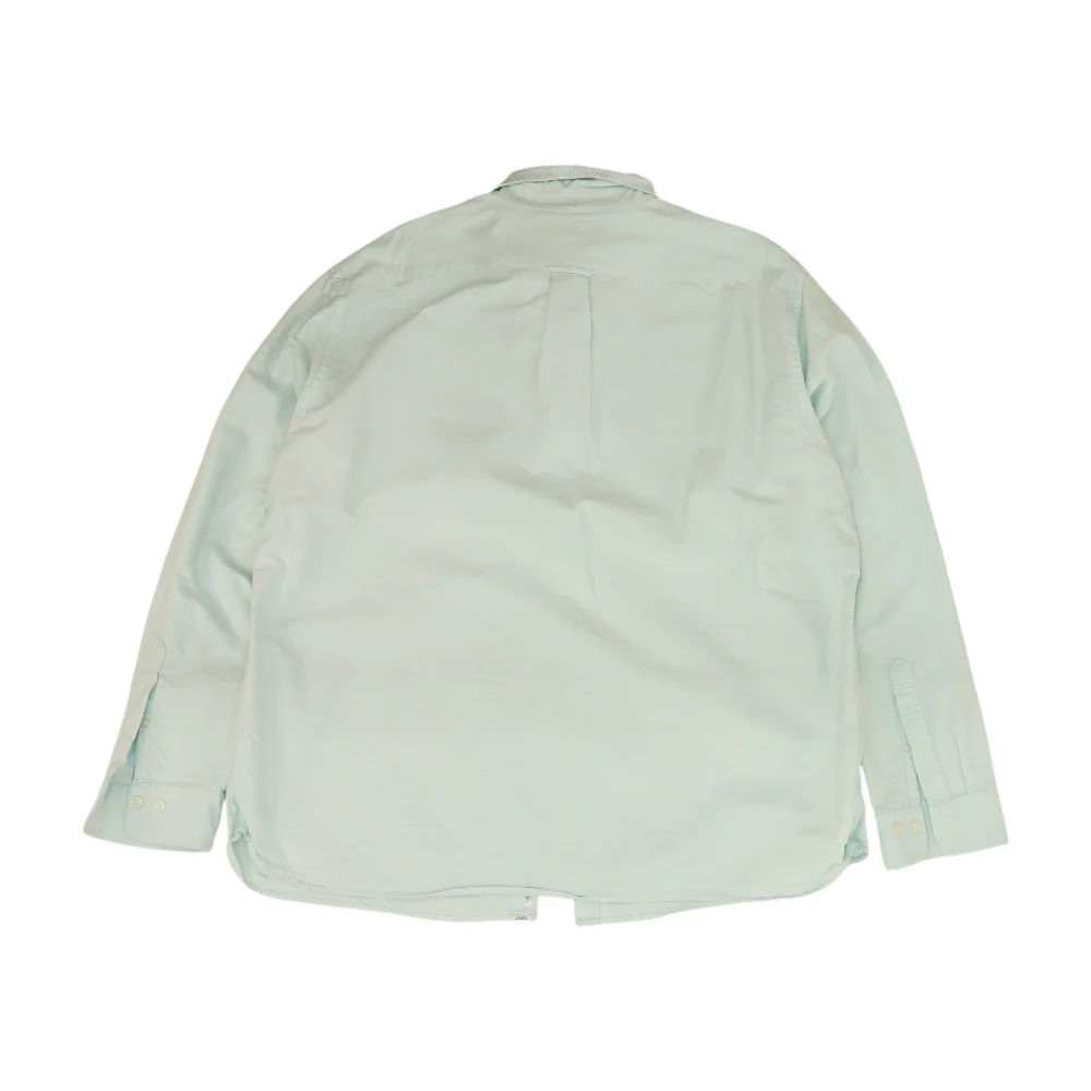 Green Solid Long Sleeve Button Down - Image 2