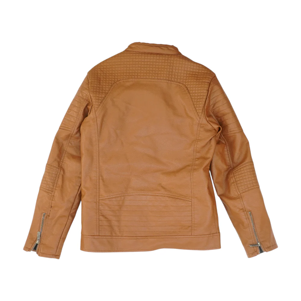 Brown Solid Jacket - Image 2