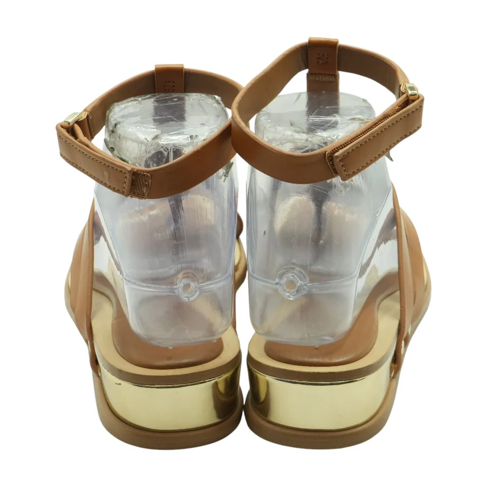Brown Flat Sandals - Image 2