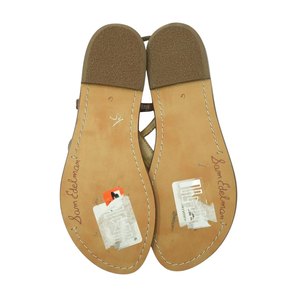Brown Flat Sandals - Image 3