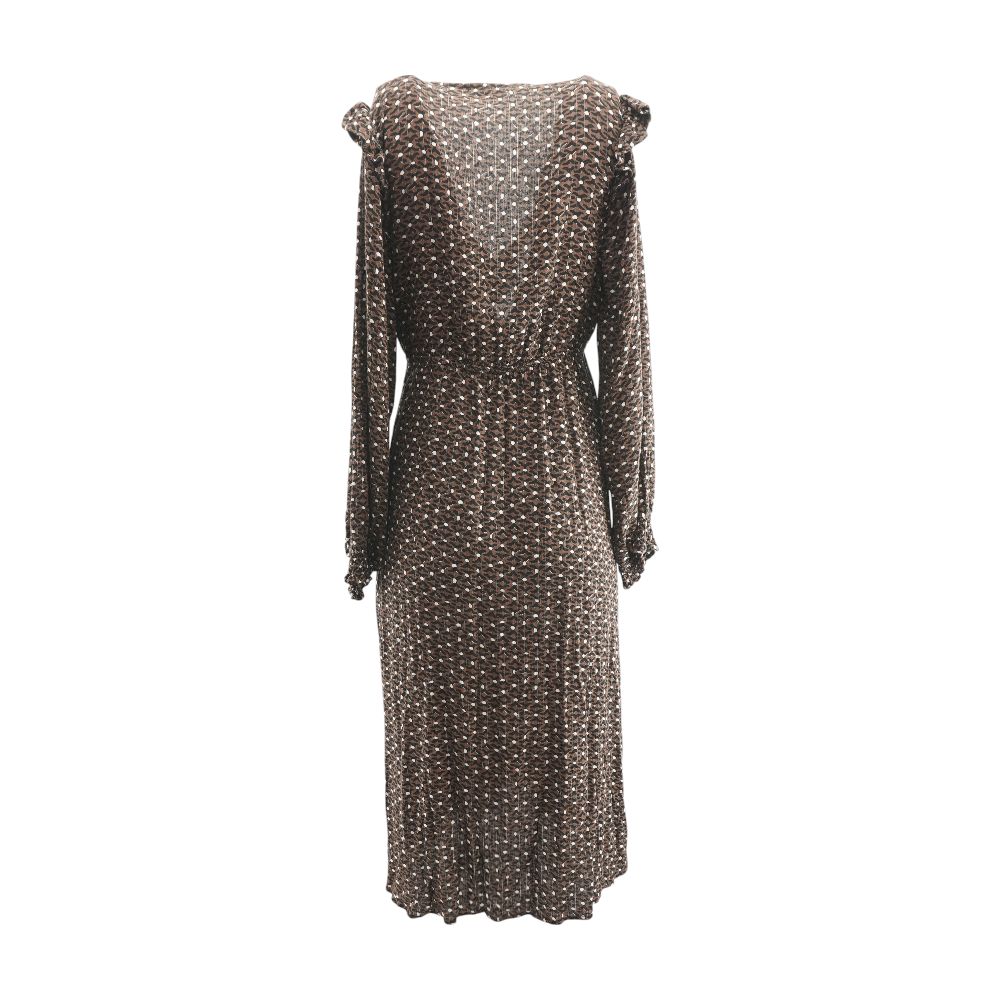 Brown Graphic Maxi Dress - Image 2