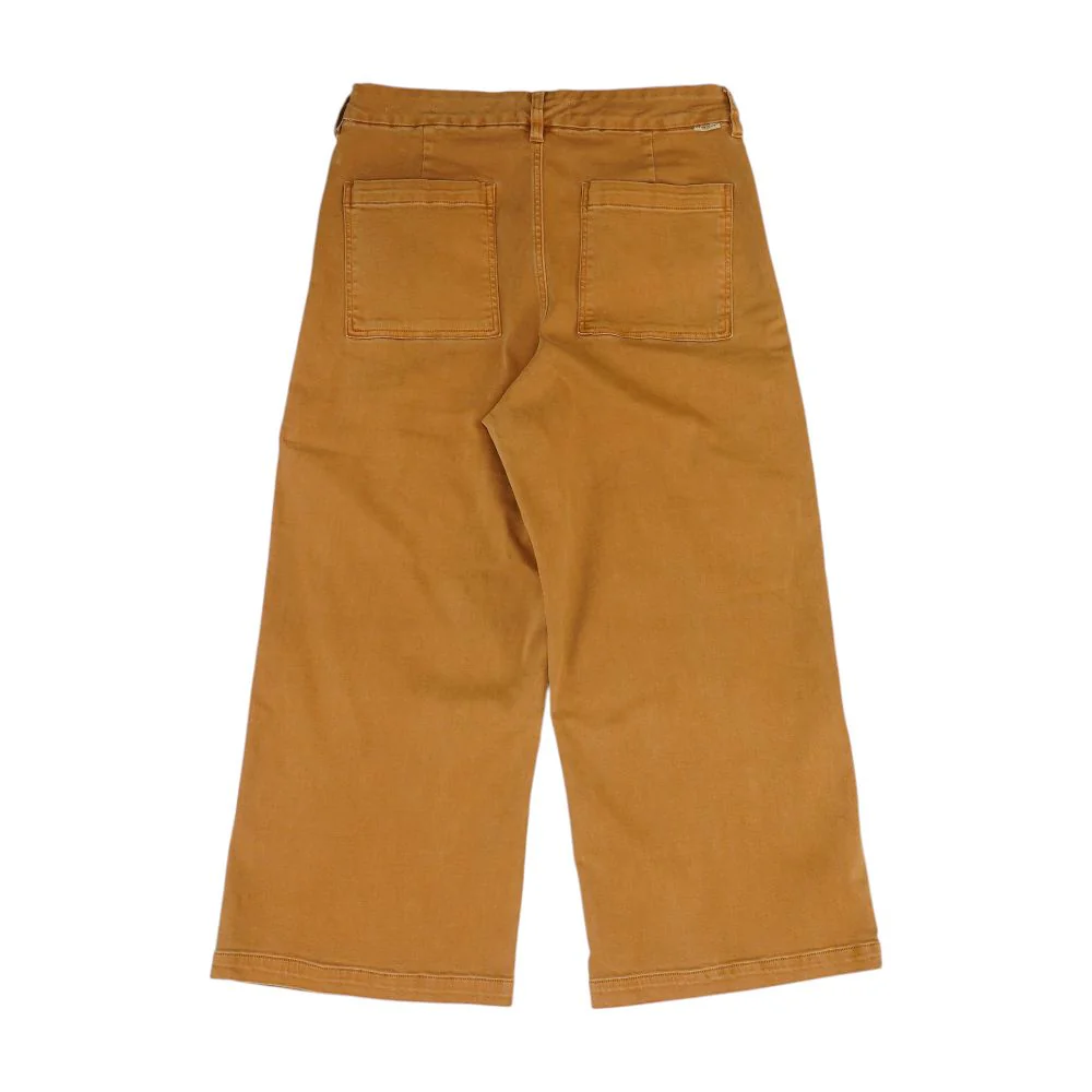 Brown High Rise Wide Leg Jeans - Image 2