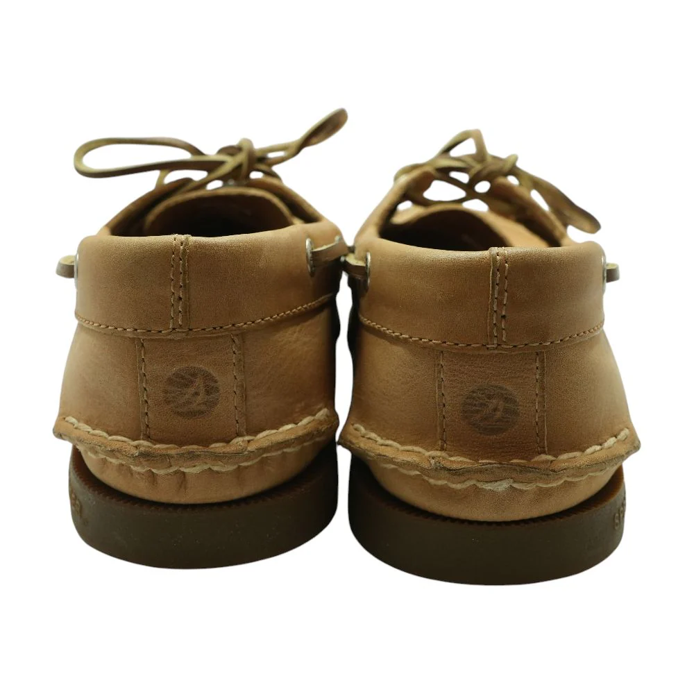 Brown Leather Boat Casual Shoes - Image 2