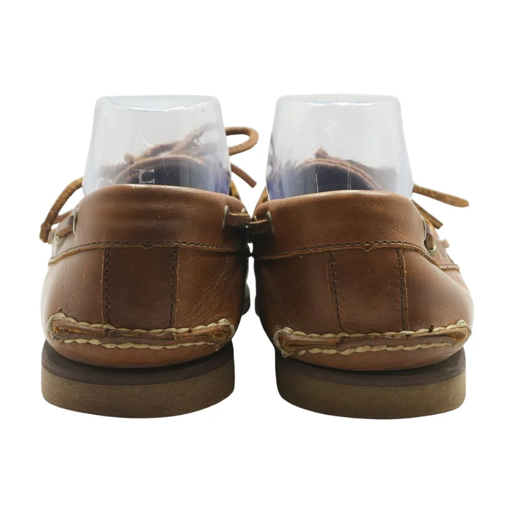 Brown Leather Boat Casual Shoes - Image 2