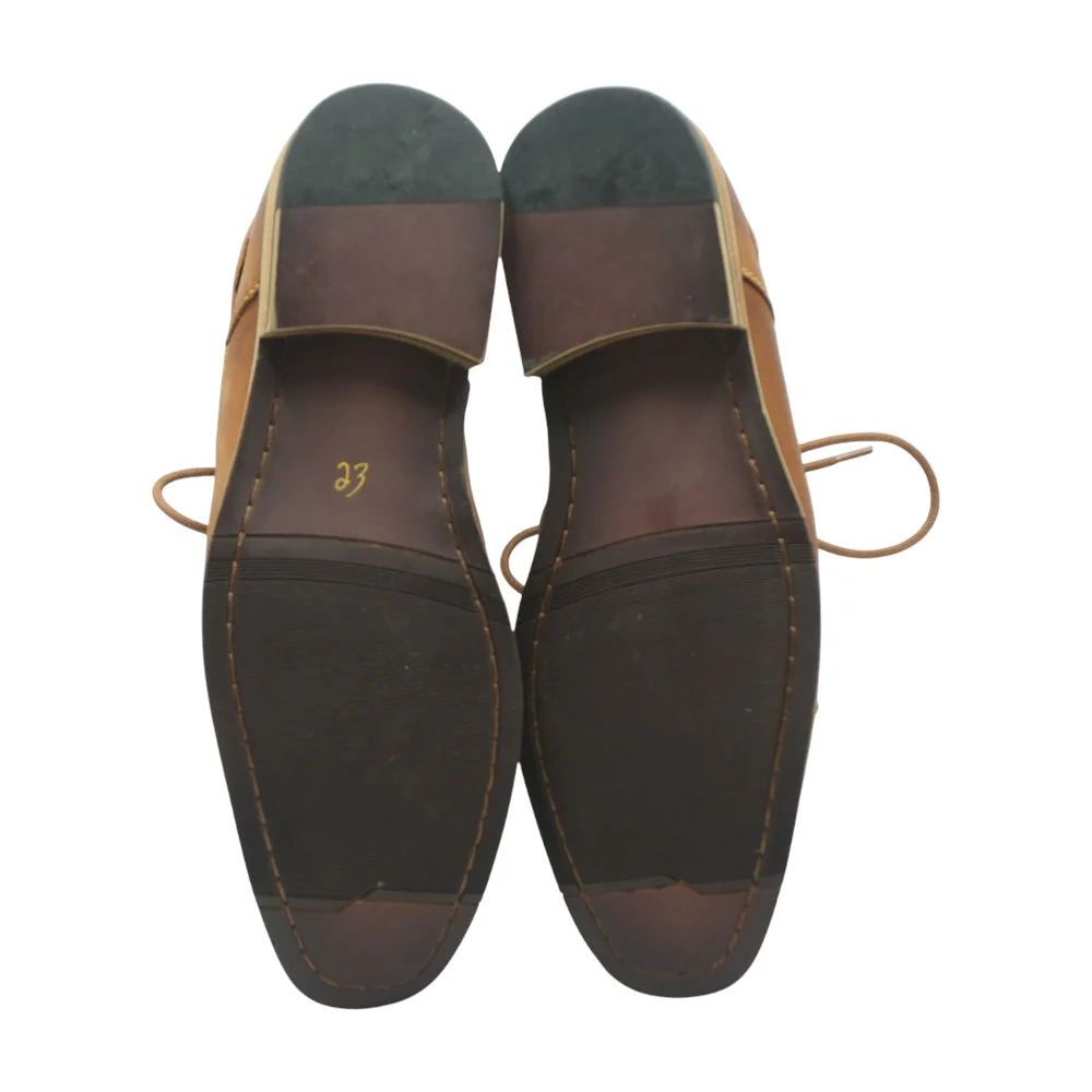 Brown Leather Derby/oxford Dress Shoes - Image 3