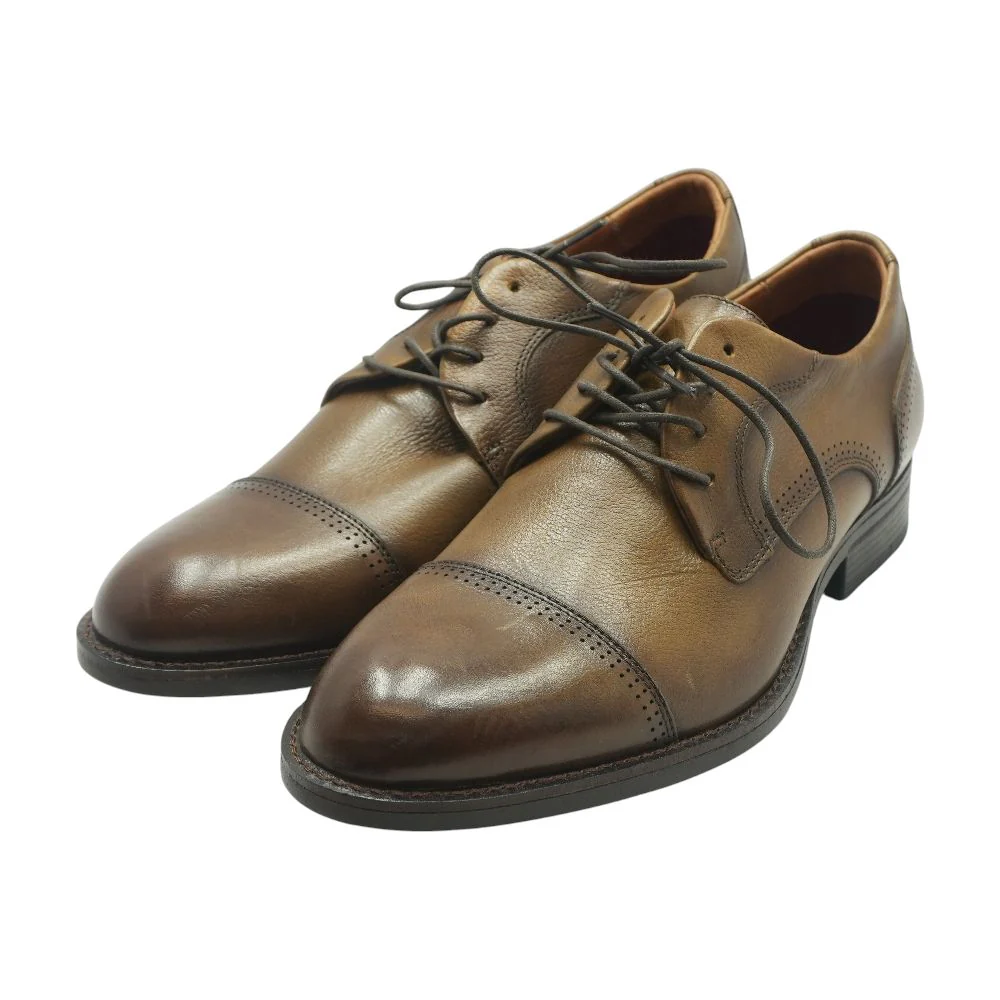 Brown Leather Derby/oxford Dress Shoes