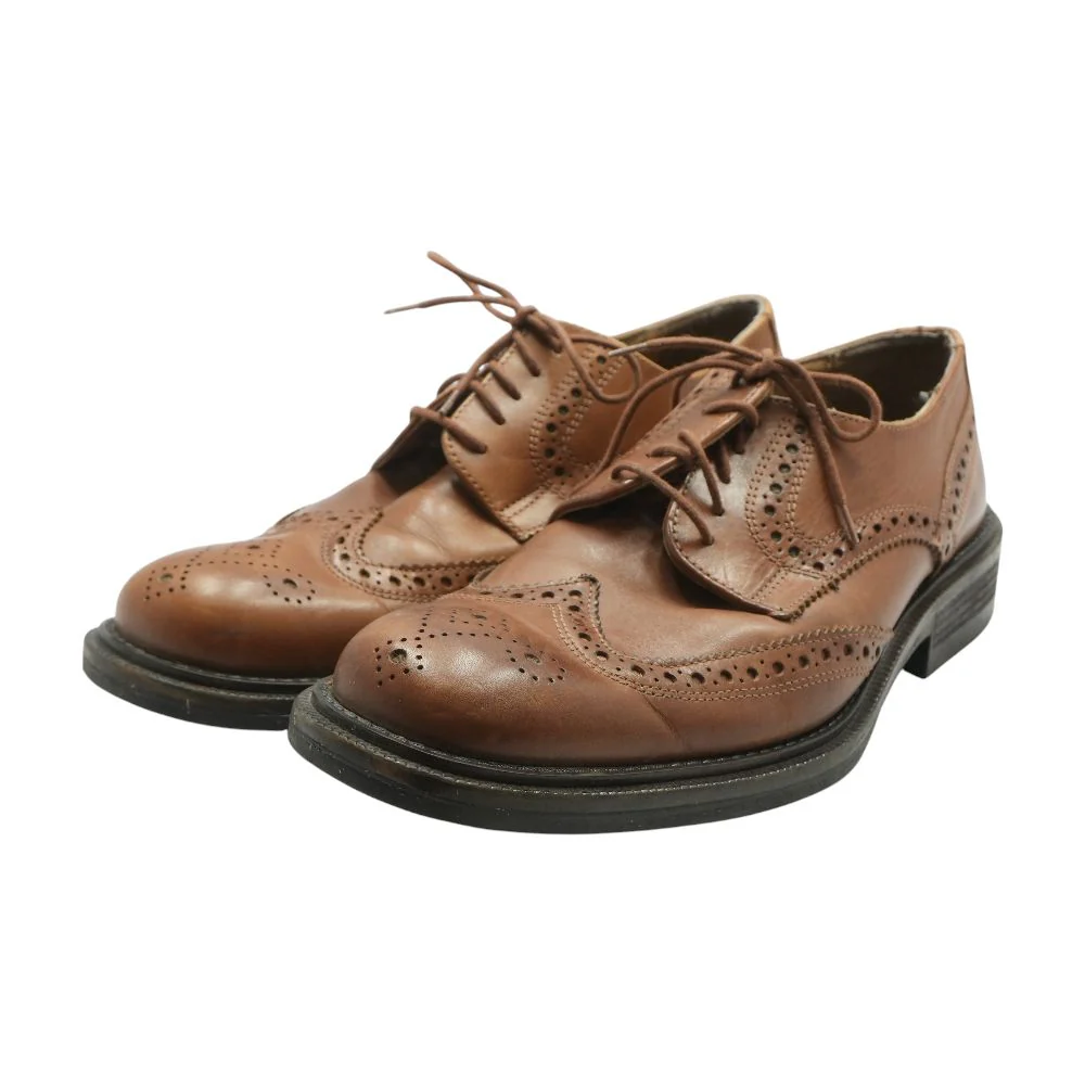 Brown Leather Derby/oxford Dress Shoes