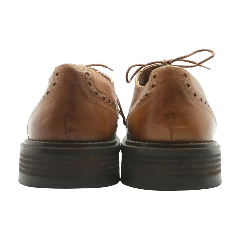 Brown Leather Derby/oxford Dress Shoes - Image 2