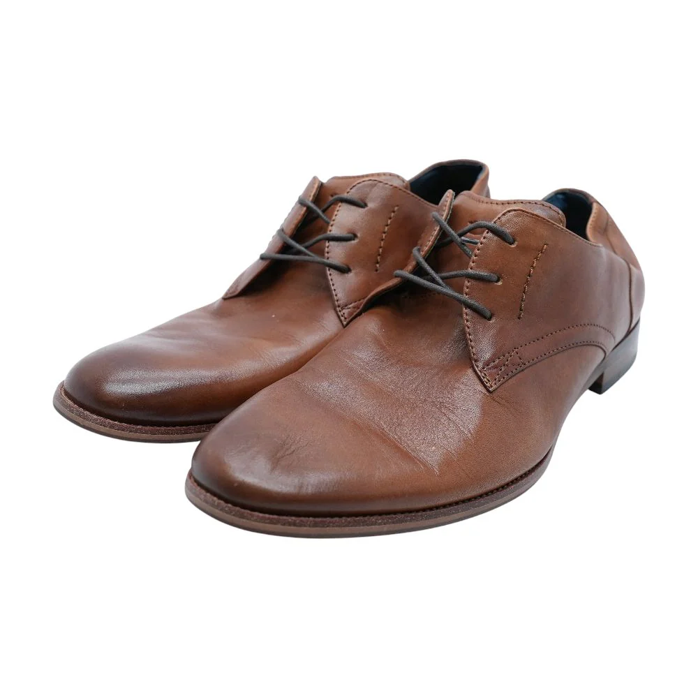 Brown Leather Derby/oxford Dress Shoes