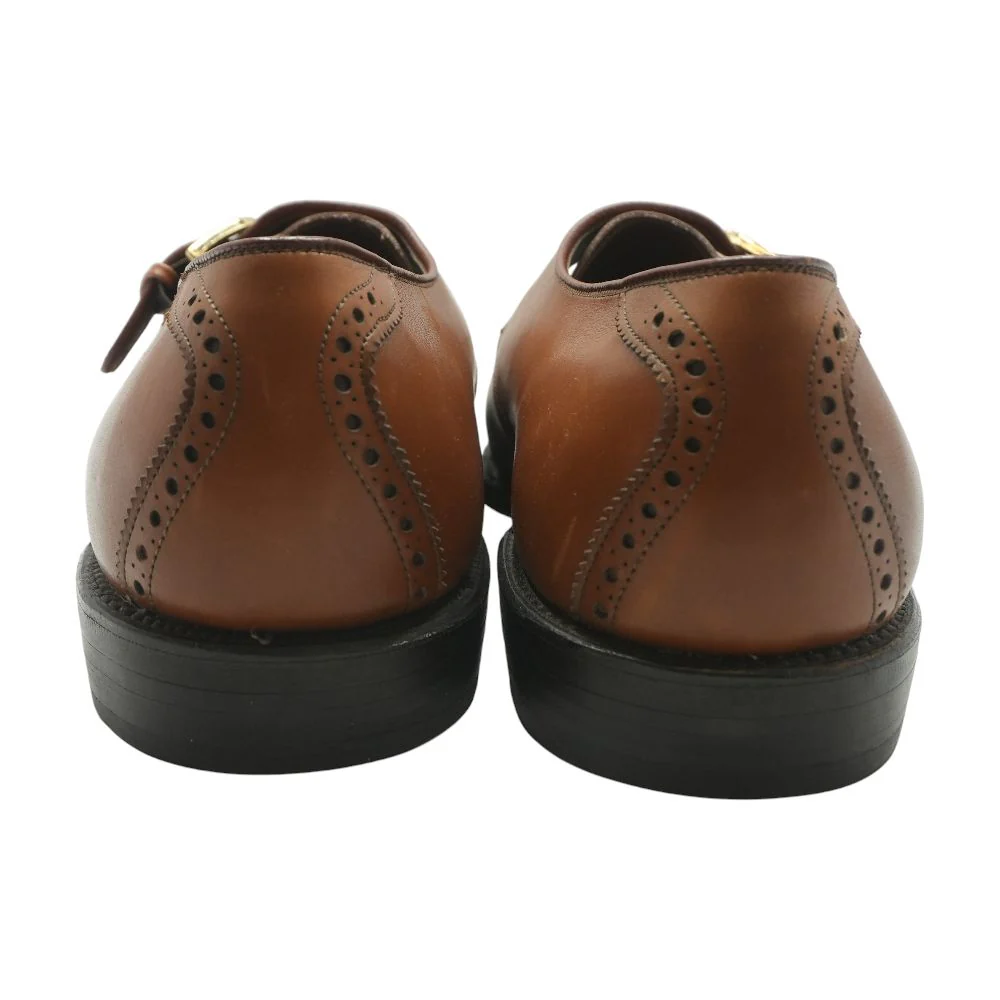 Brown Leather Monk Strap Dress Shoes - Image 2