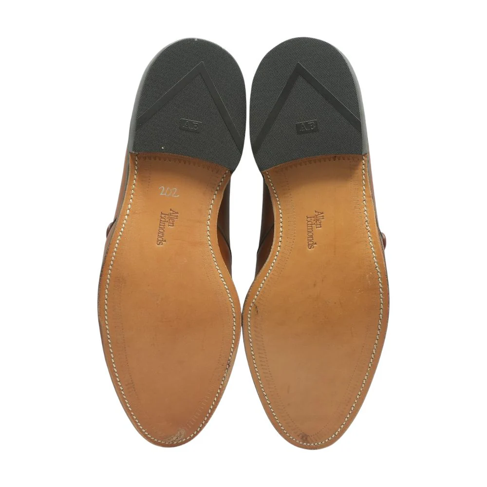Brown Leather Monk Strap Dress Shoes - Image 3