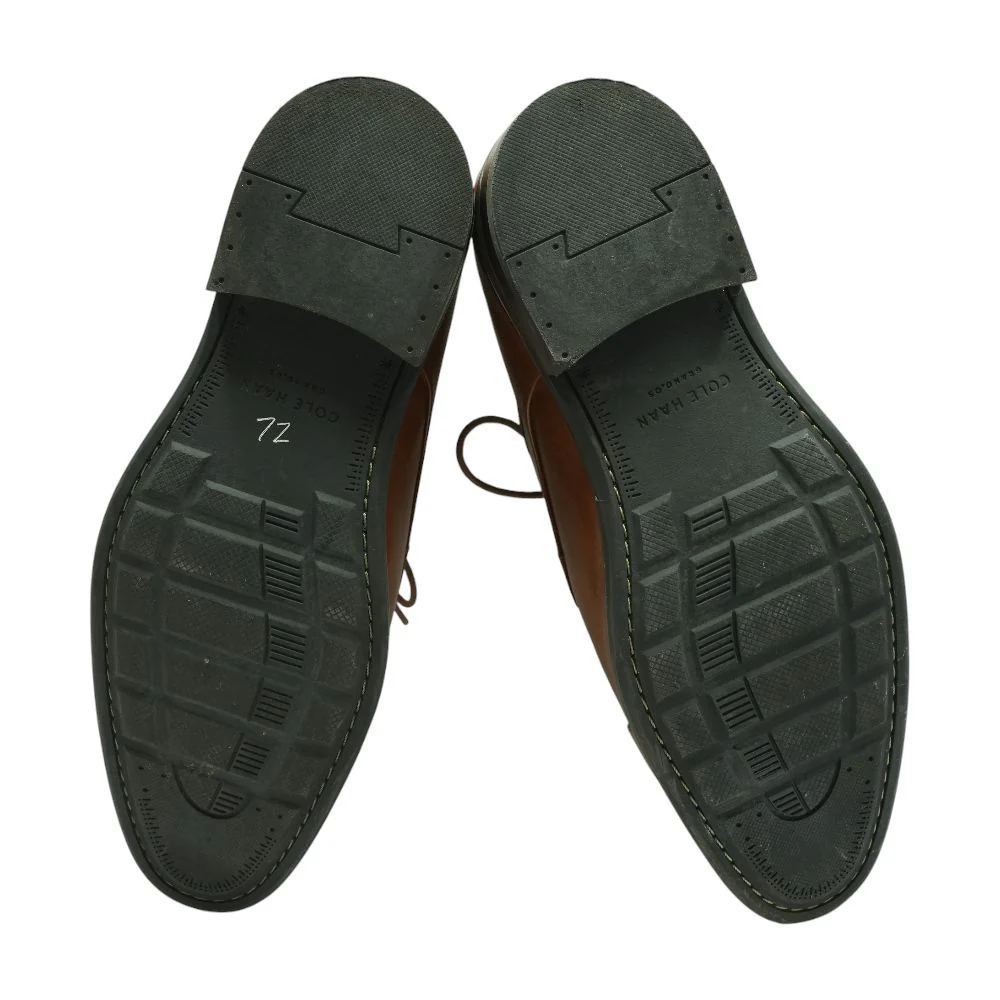 Brown Leather Oxford Dress Shoes - Image 3