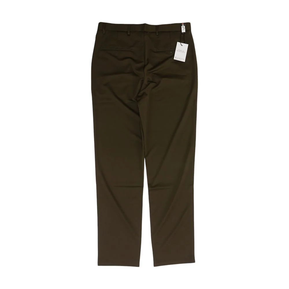 Brown Solid Dress Pants - Image 2