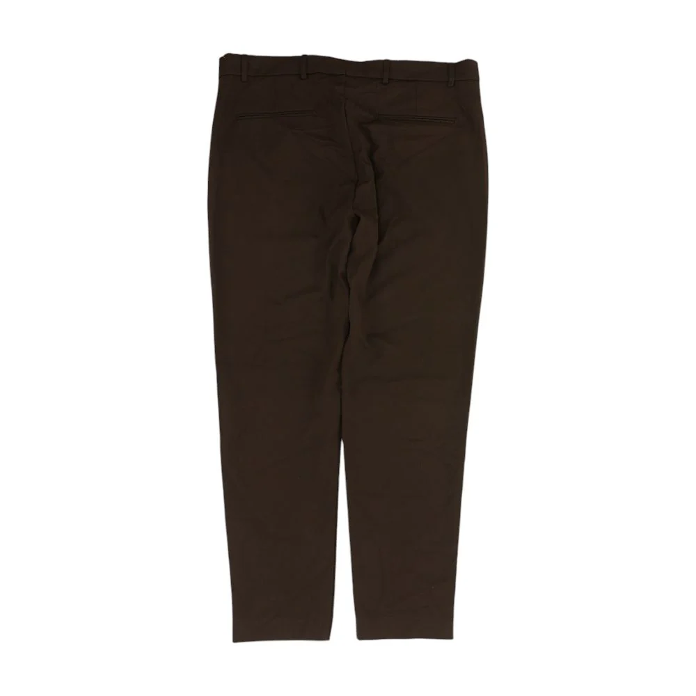 Brown Solid Dress Pants - Image 2