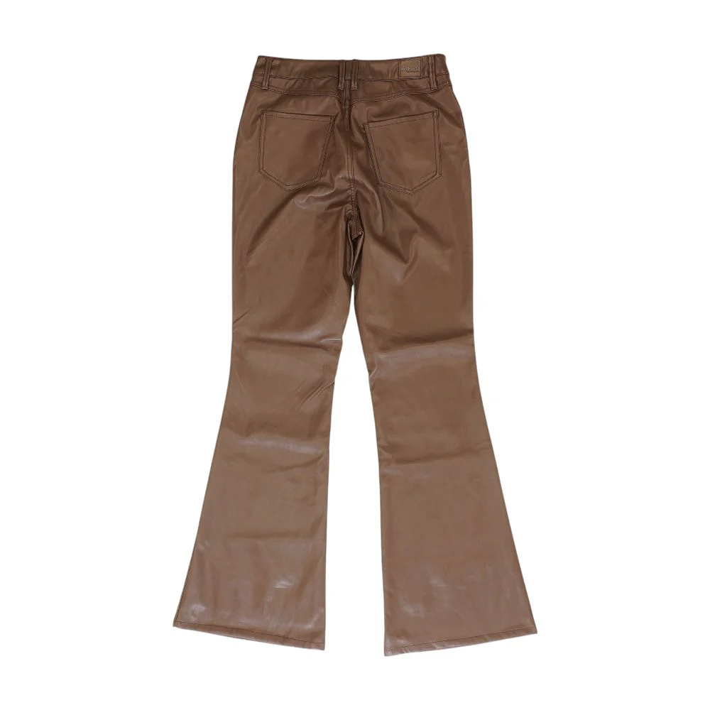Brown Solid Five Pocket Pants - Image 2