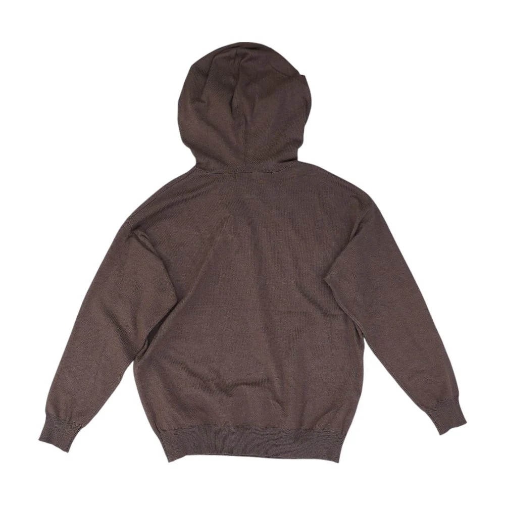 Brown Solid Hoodie - Image 2