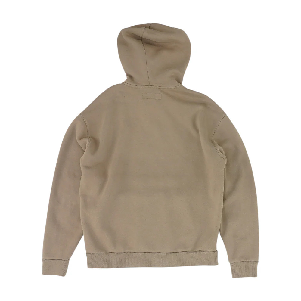 Brown Solid Hoodie Pullover - Image 2