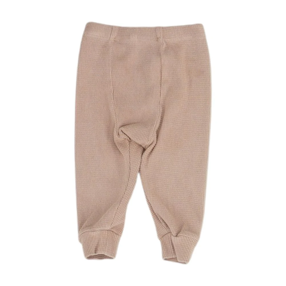 Brown Solid Joggers Pants - Image 2