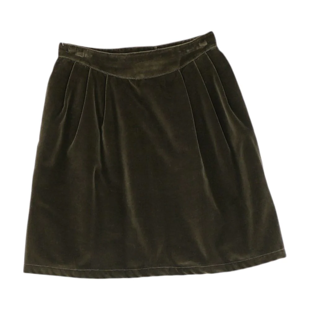 Brown Solid Mini Skirt - Image 2
