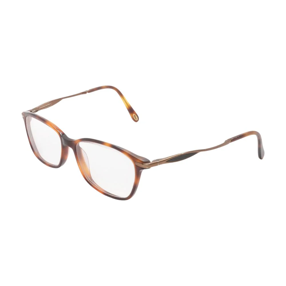 Brown Square Unknown Prescription Eyeglasses