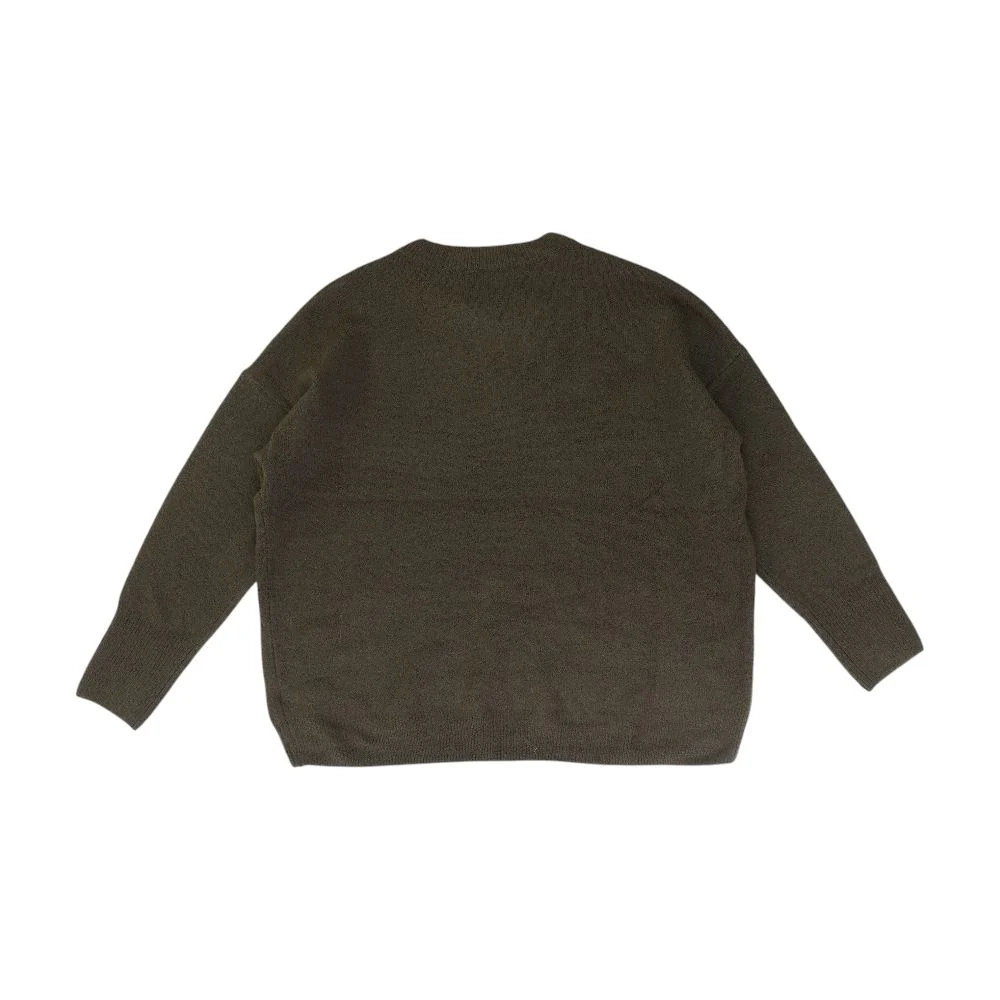 Brown V-Neck Sweater - Image 2