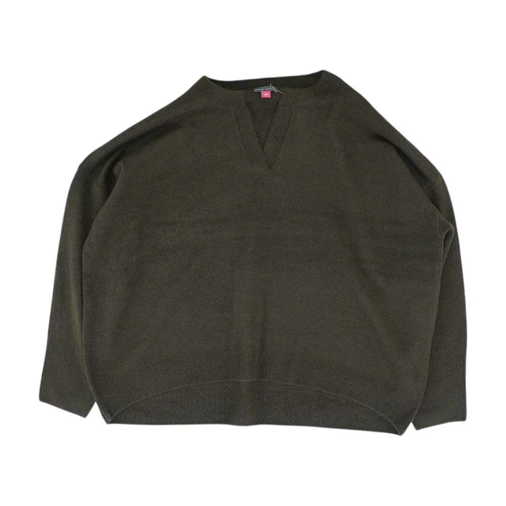 Brown V-Neck Sweater