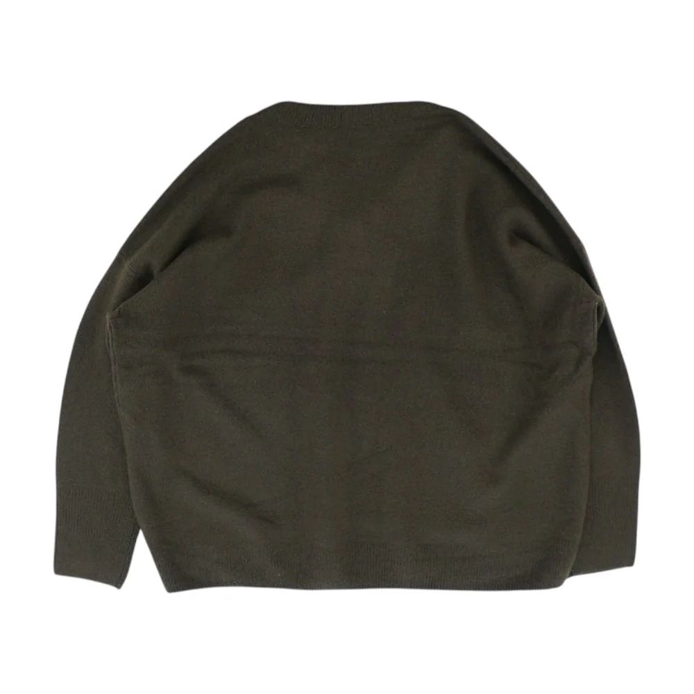 Brown V-Neck Sweater - Image 2