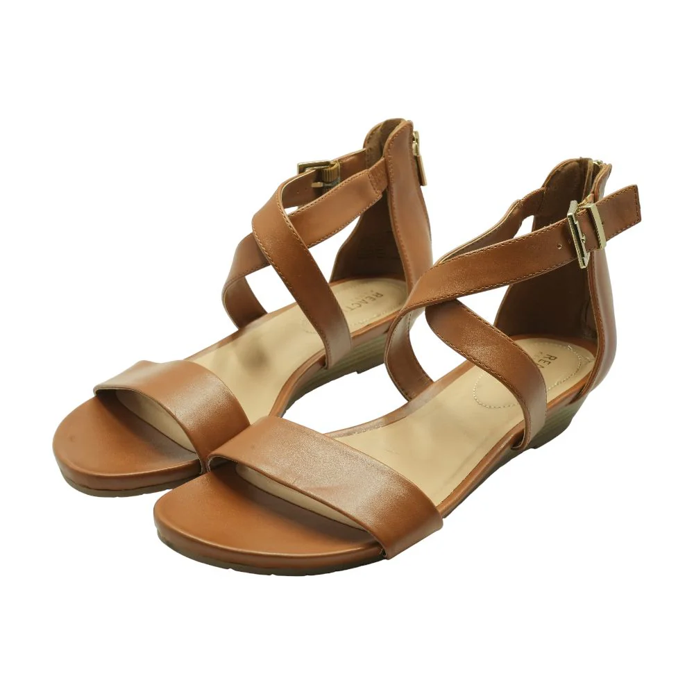Brown Wedged Sandals