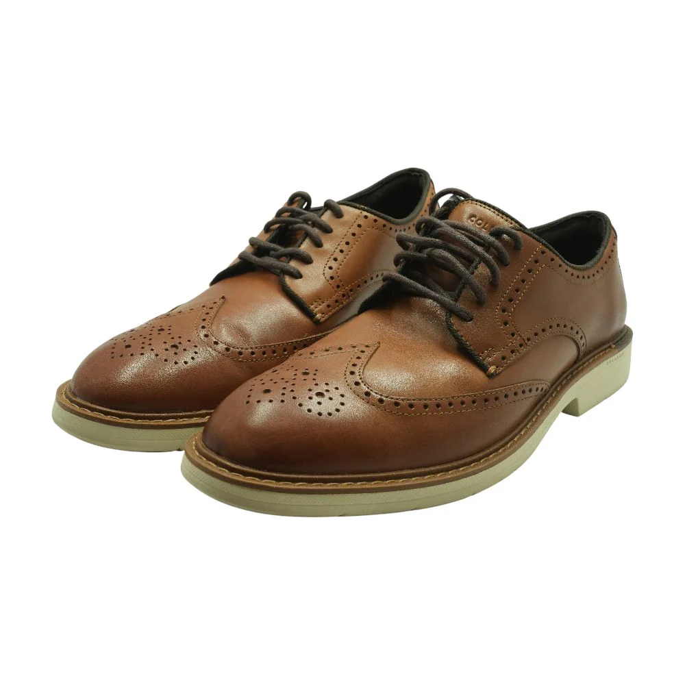 Brown Wingtip Oxford Dress Shoes - Image 2