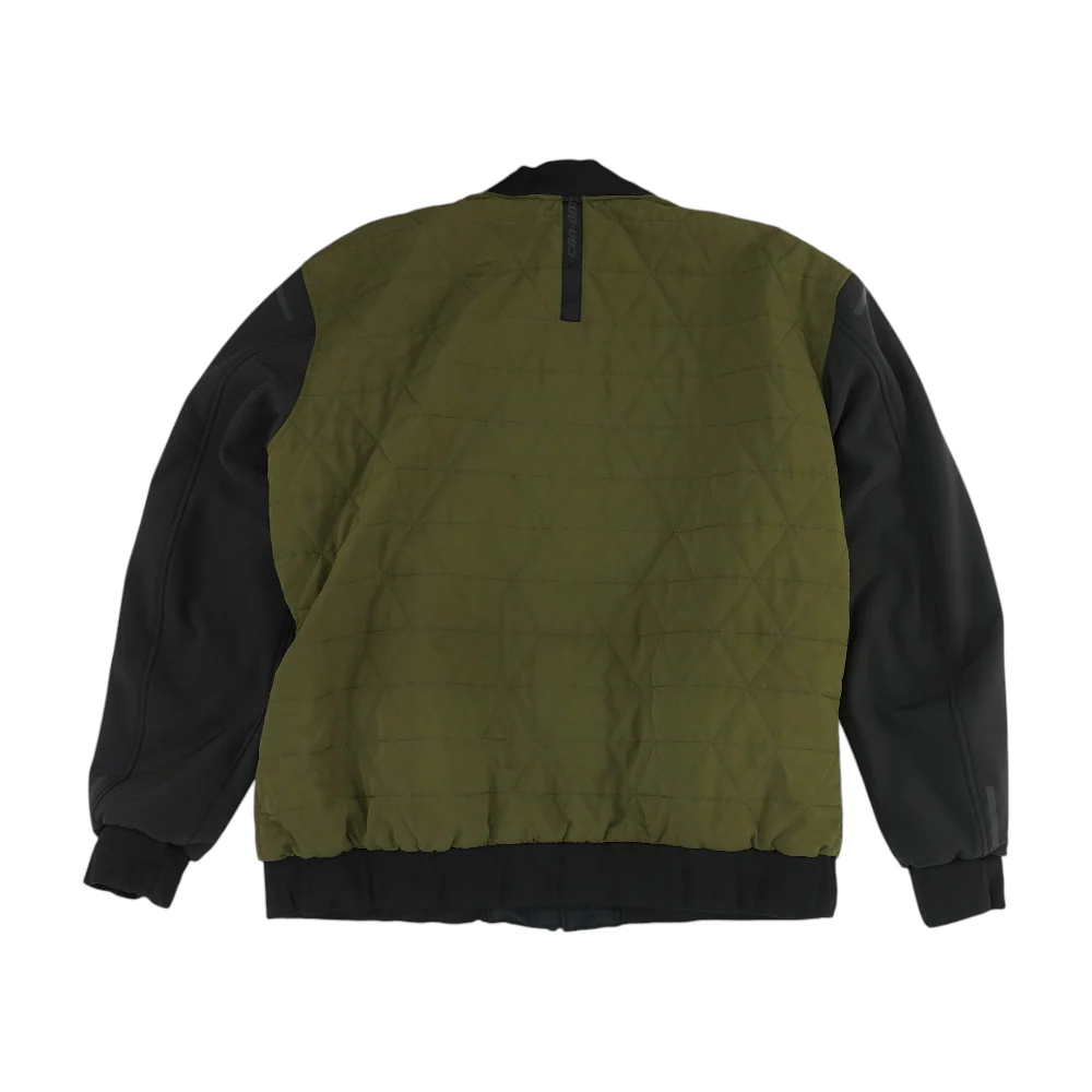 Men's Green Color Block Jacket - Image 2