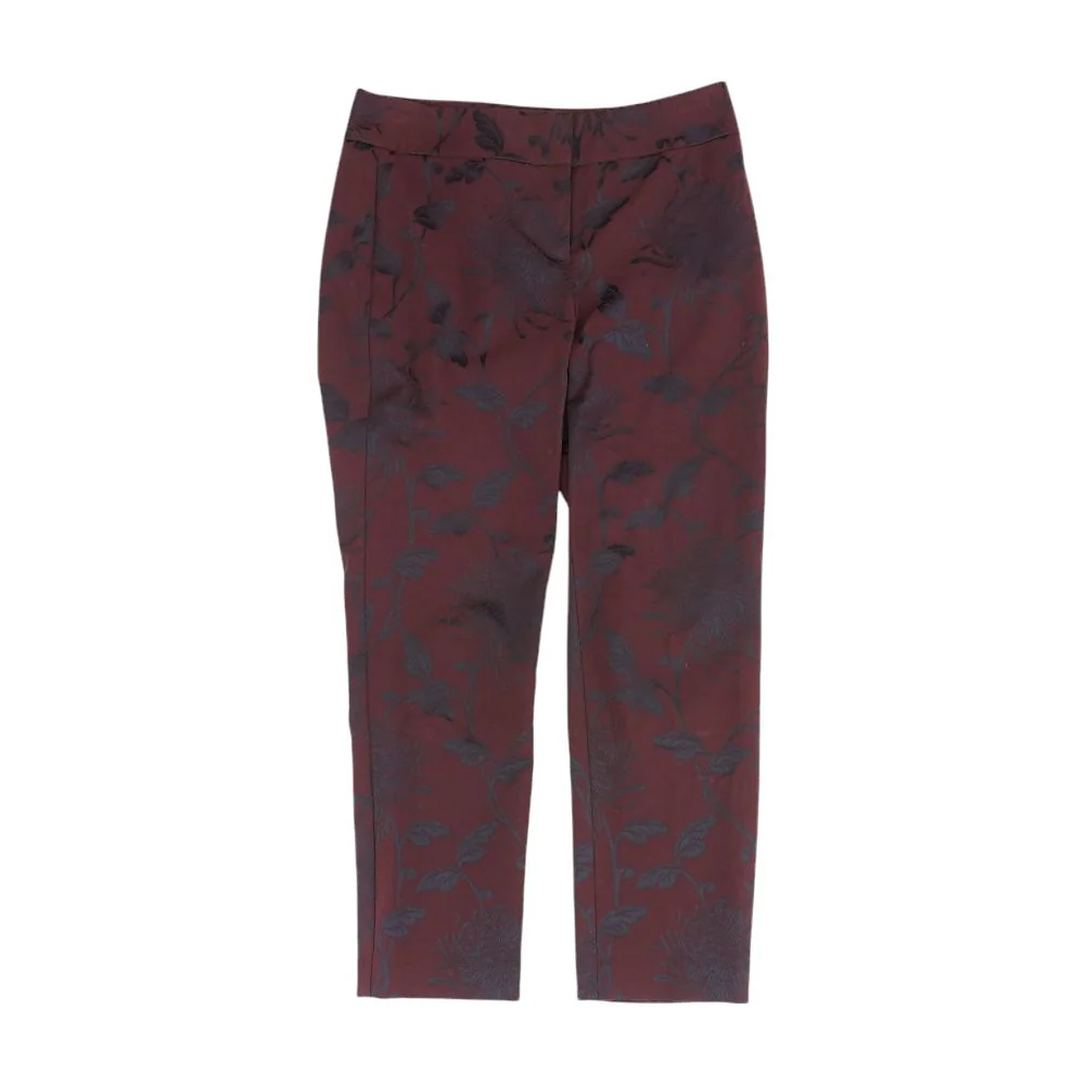 Burgundy Graphic Cargo Pants