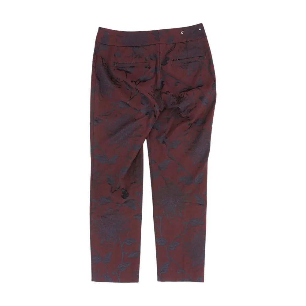 Burgundy Graphic Cargo Pants - Image 2