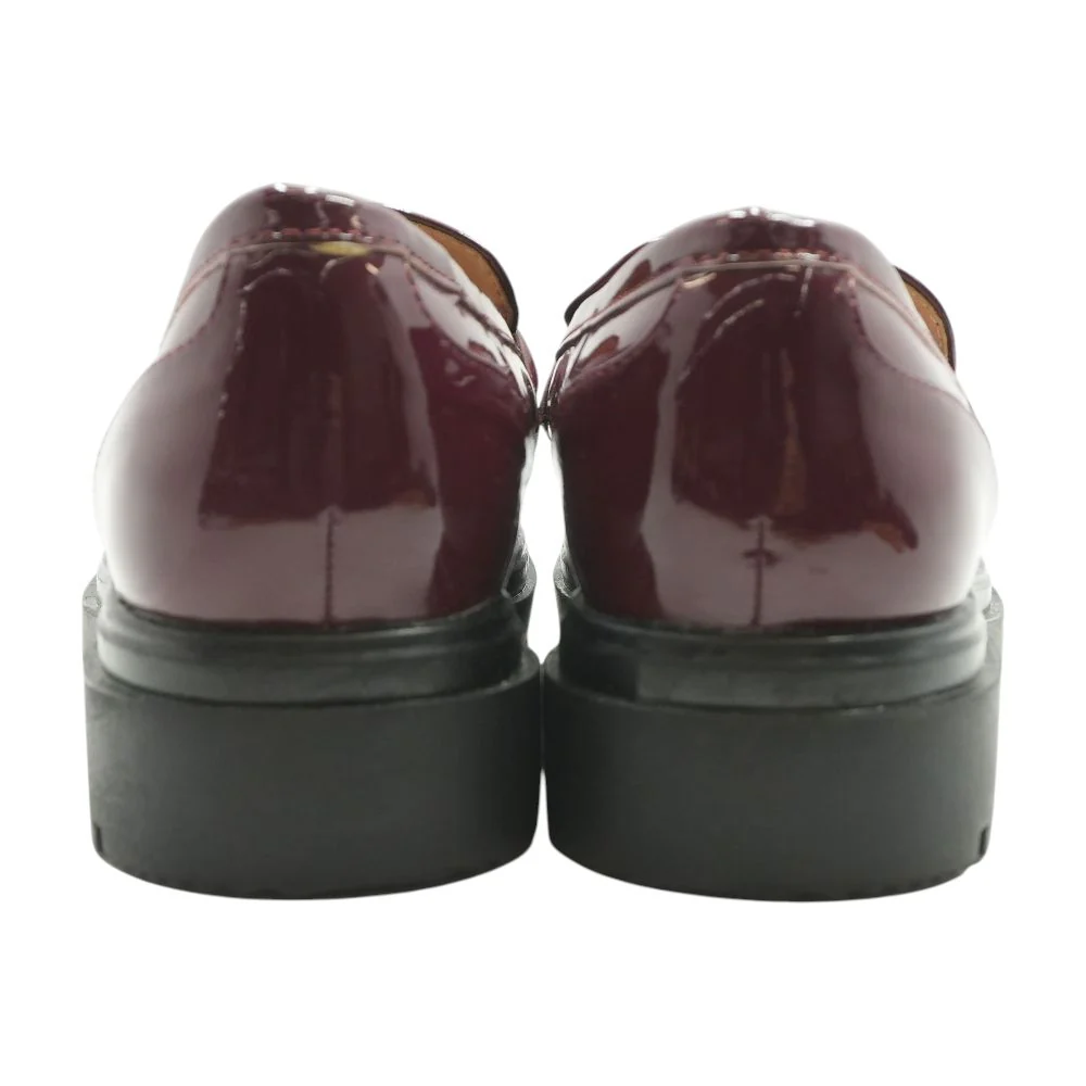 Burgundy Loafer Flats - Image 2