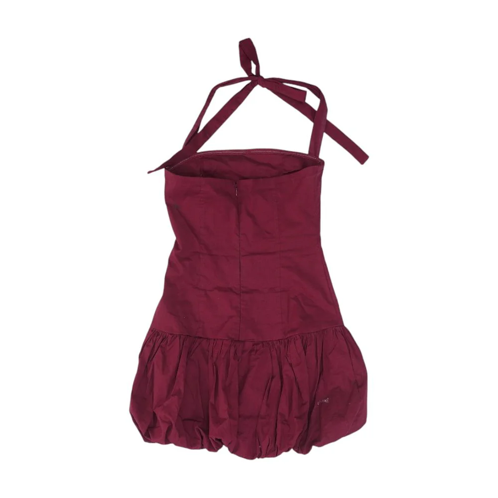 Burgundy Mini Dress - Image 2