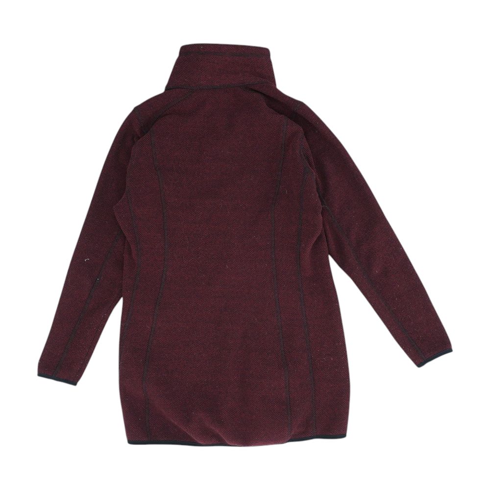 Burgundy Polka Dot Lightweight Coat - Image 2